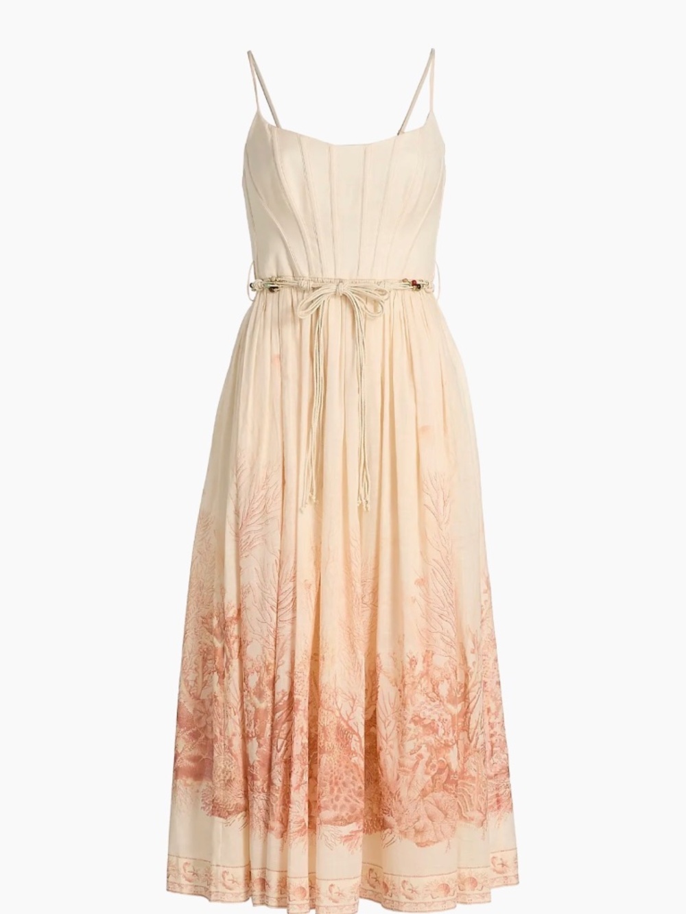 Rare find- 0P Zimmermann Wanderlust Corset Midi Dress